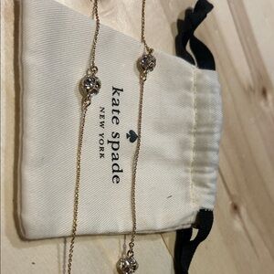 Kate Spade Gold Chain with Crystal Details